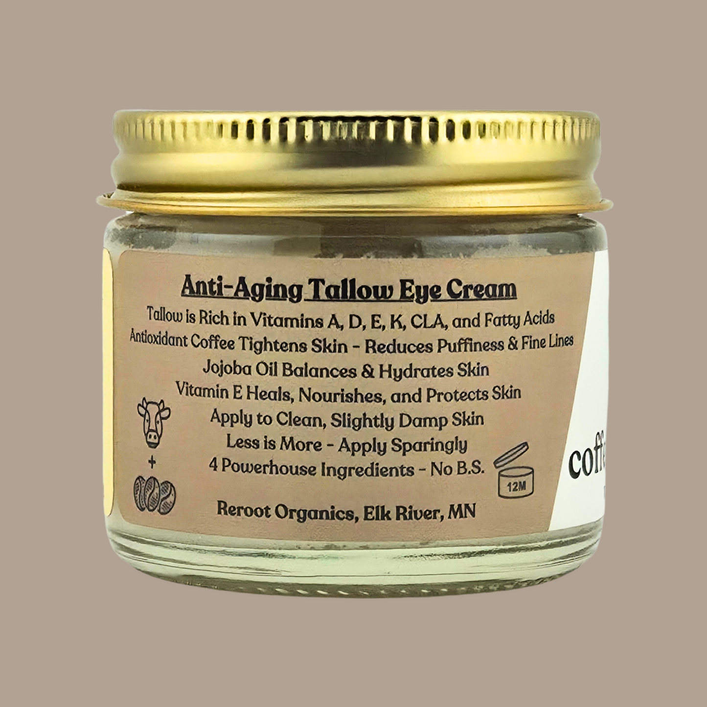 Coffee Infused Tallow Eye Cream