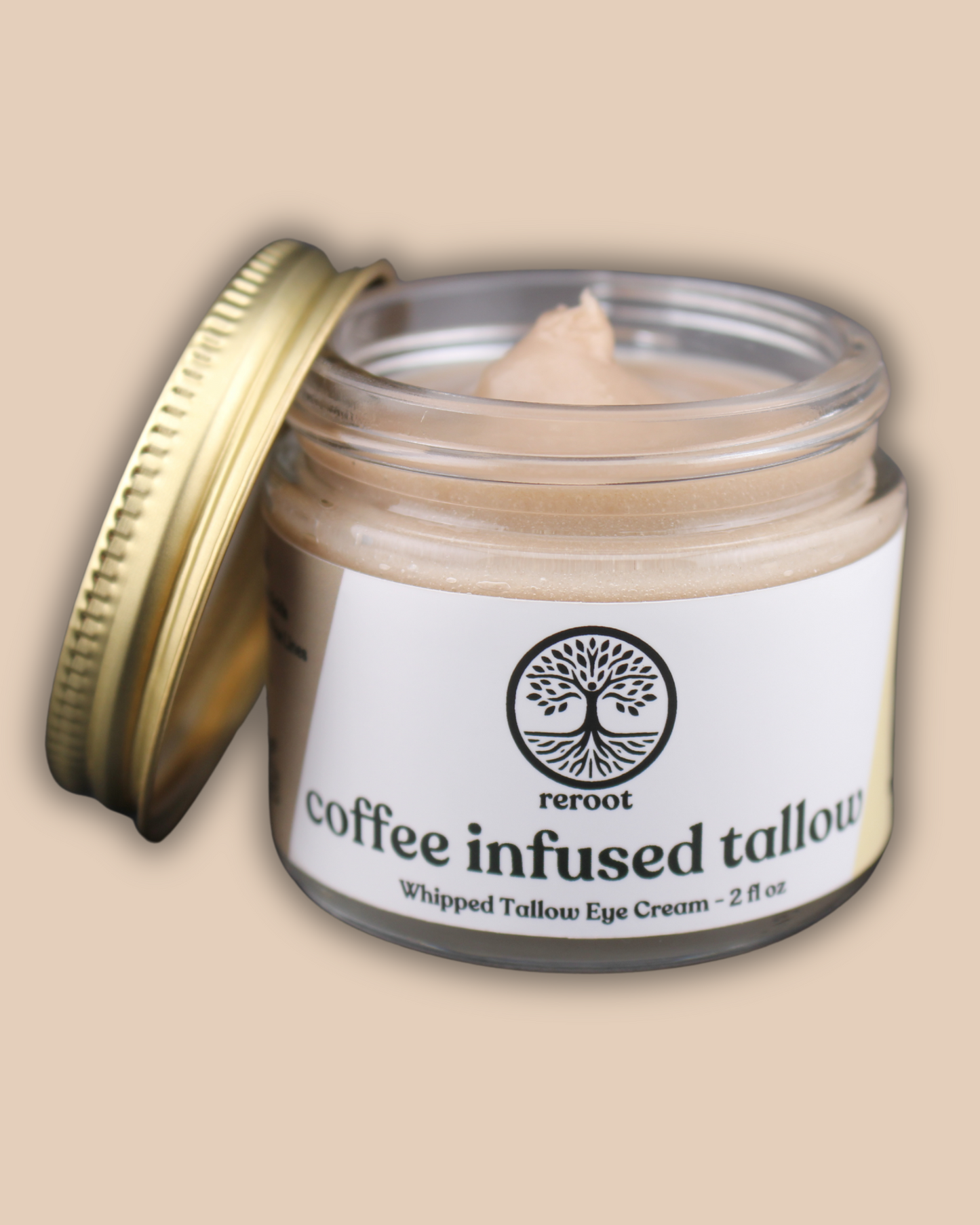 Coffee Infused Tallow Eye Cream - Wake Up Your Eyes