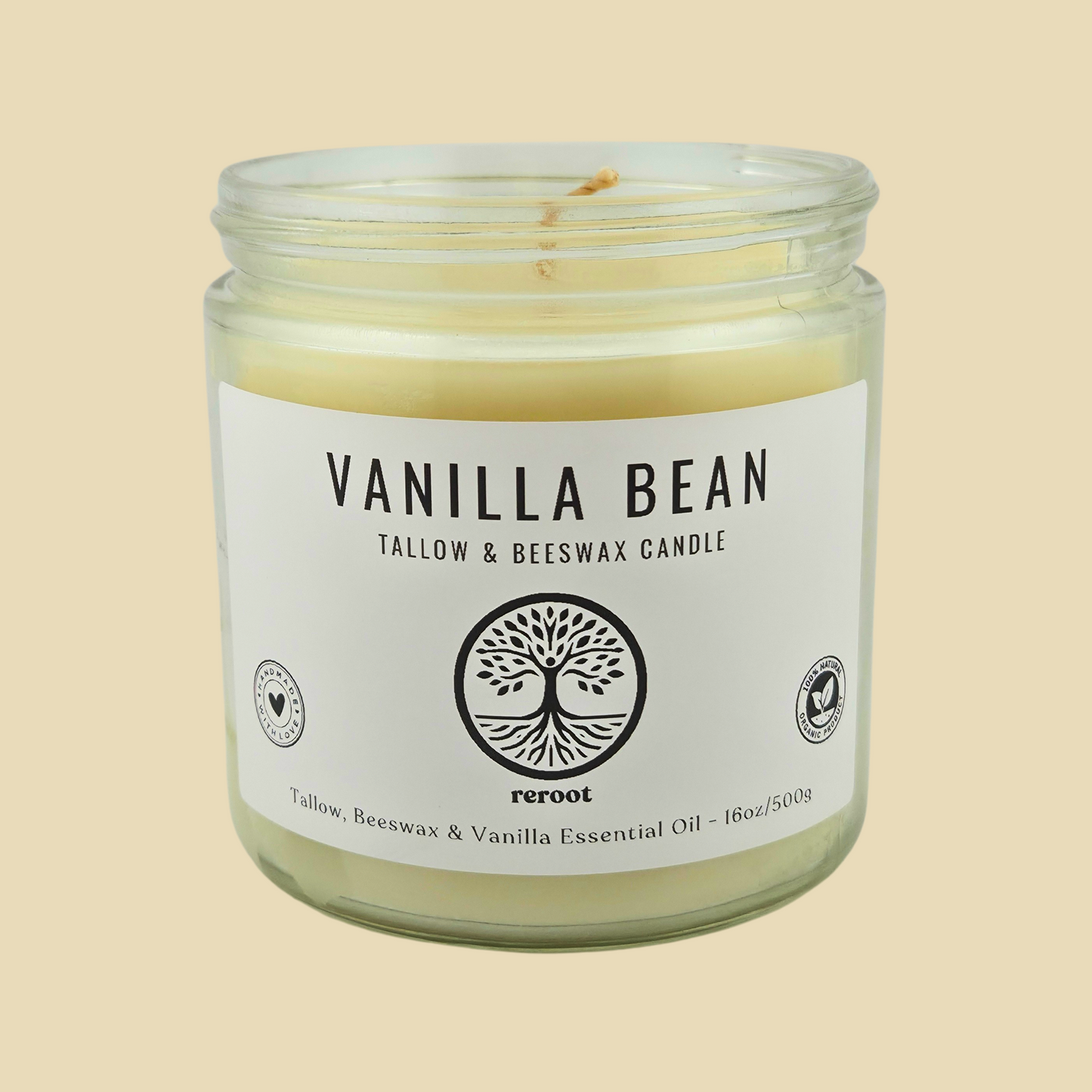 Tallow & Beeswax Candle