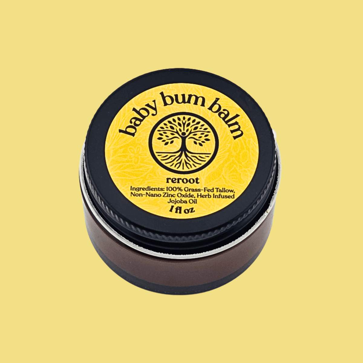 Baby Bum Balm - 3 Natural Ingredients - Reroot Organics