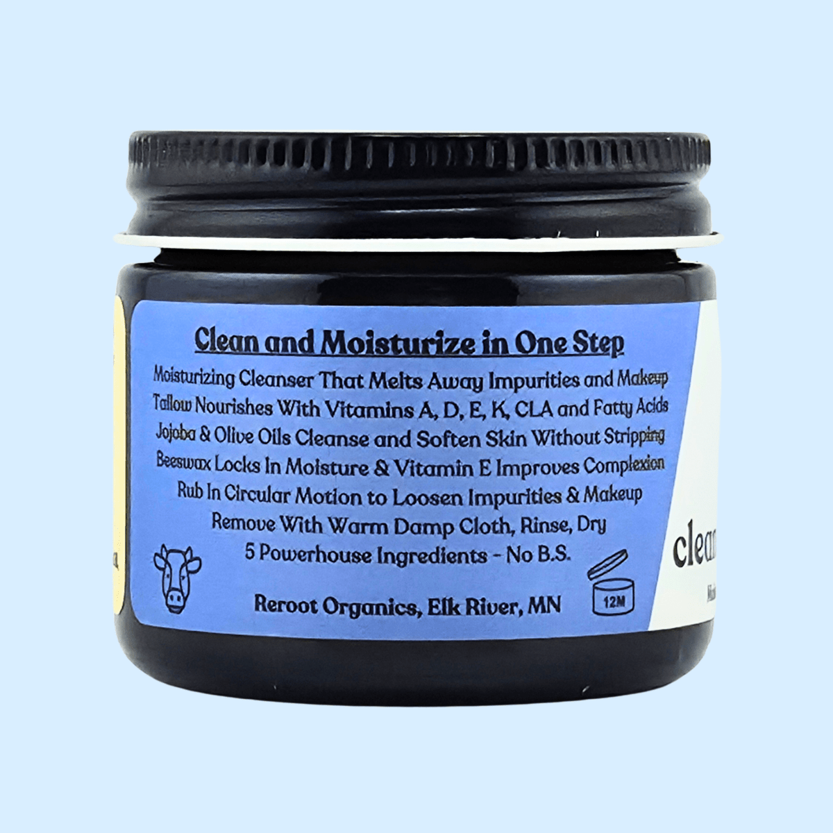 Cleansing Tallow Balm - Deep Clean & Nourish In One Step - Reroot Organics