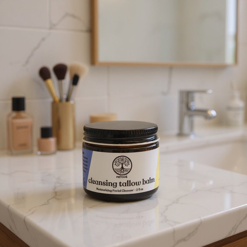 Cleansing Tallow Balm - Deep Clean & Nourish In One Step - Reroot Organics