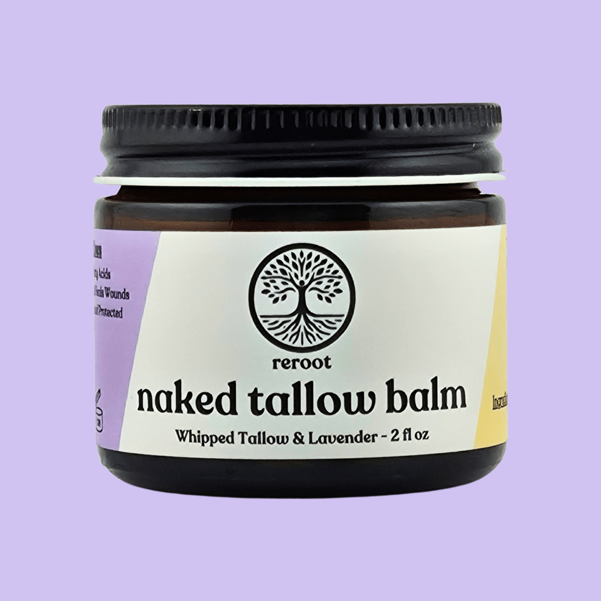 Lavender Naked Tallow Balm - Reroot Organics