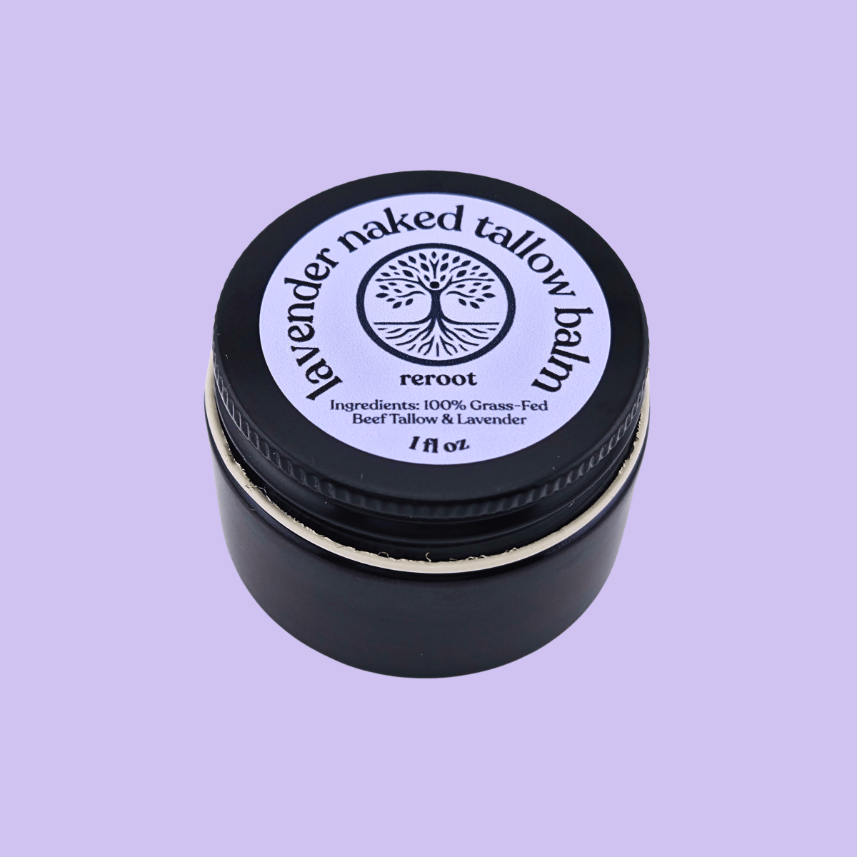 Lavender Naked Tallow Balm - Reroot Organics