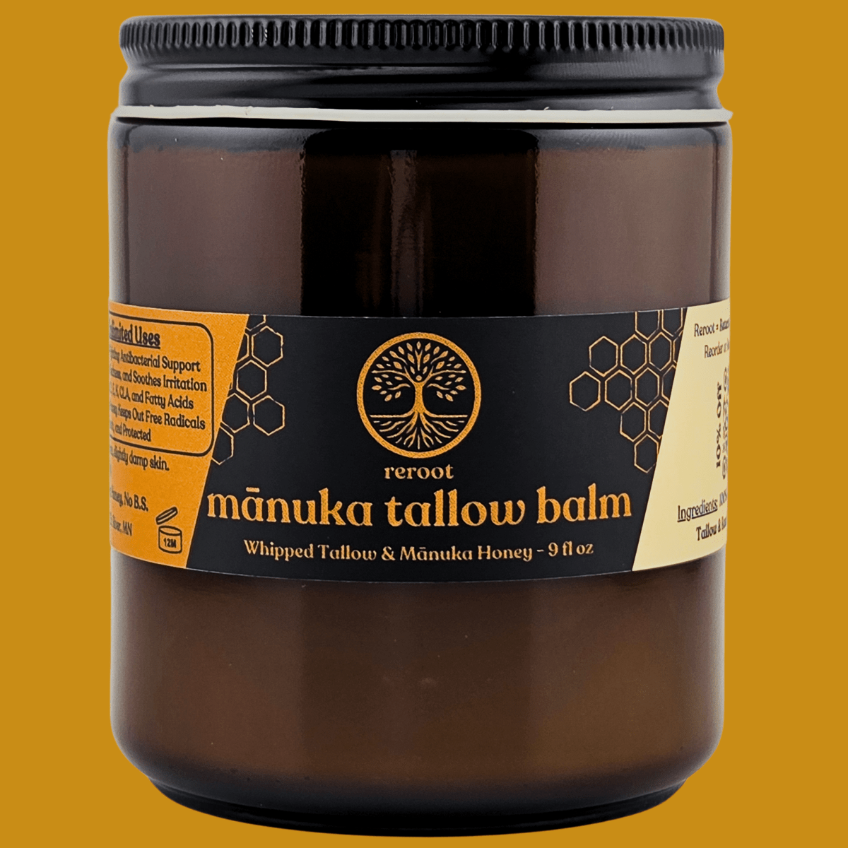 Mānuka Honey Tallow Balm - Reroot Organics