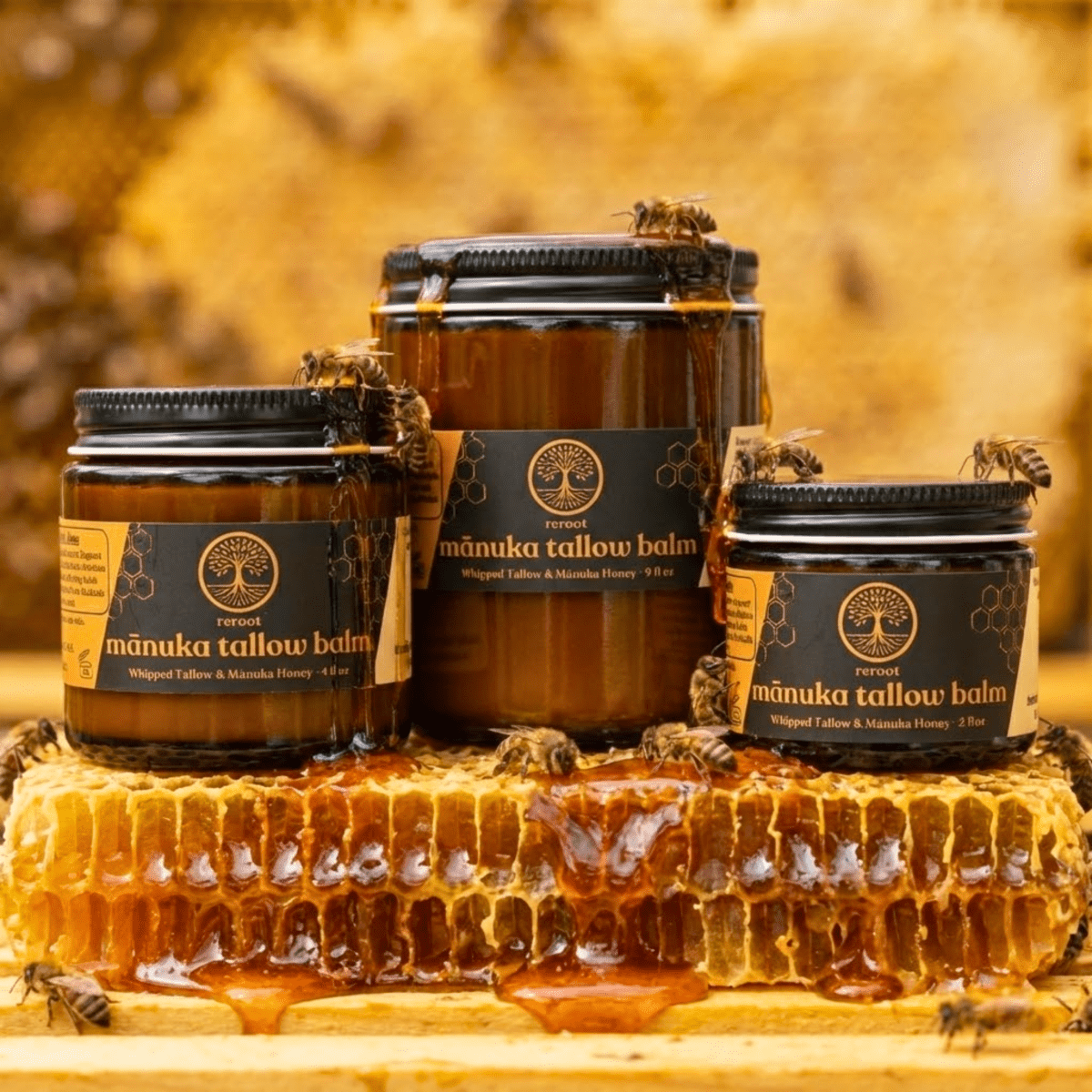 Mānuka Honey Tallow Balm - Reroot Organics