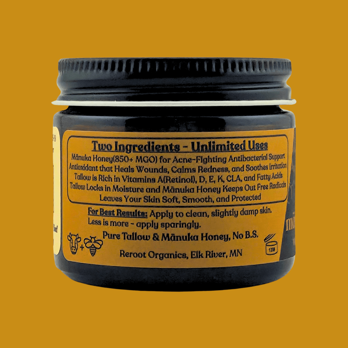 Mānuka Honey Tallow Balm - Reroot Organics