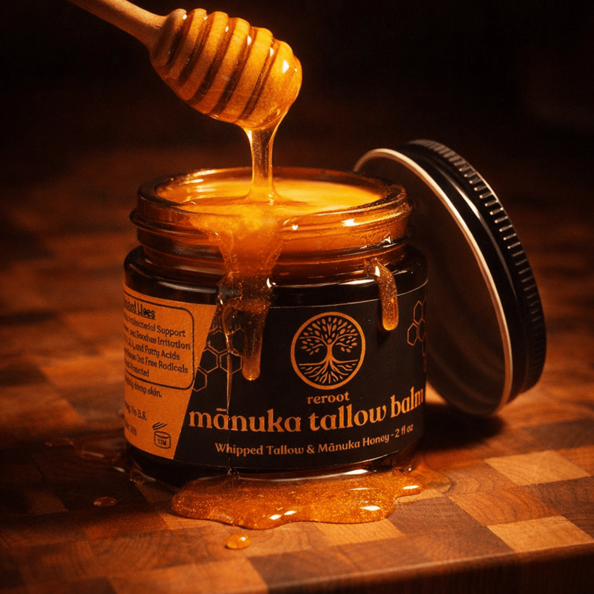 Mānuka Honey Tallow Balm - Reroot Organics