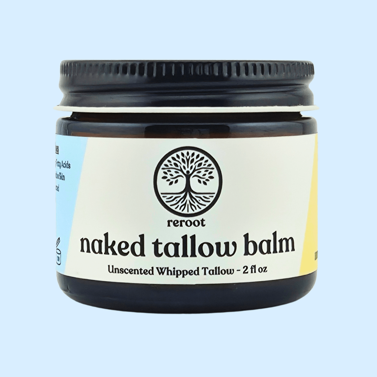 Naked Tallow Balm - 2oz Unscented - Reroot Organics