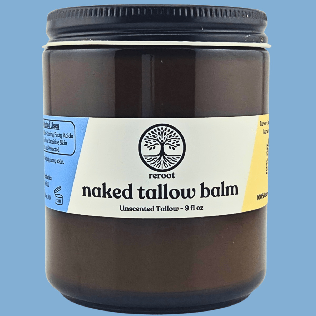 Naked Tallow Balm - Unscented - Reroot Organics