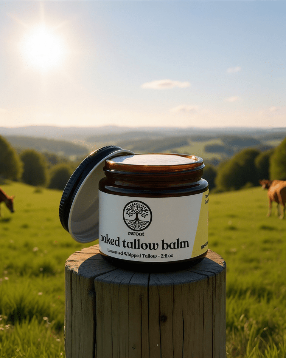 Naked Tallow Balm - Unscented - Reroot Organics