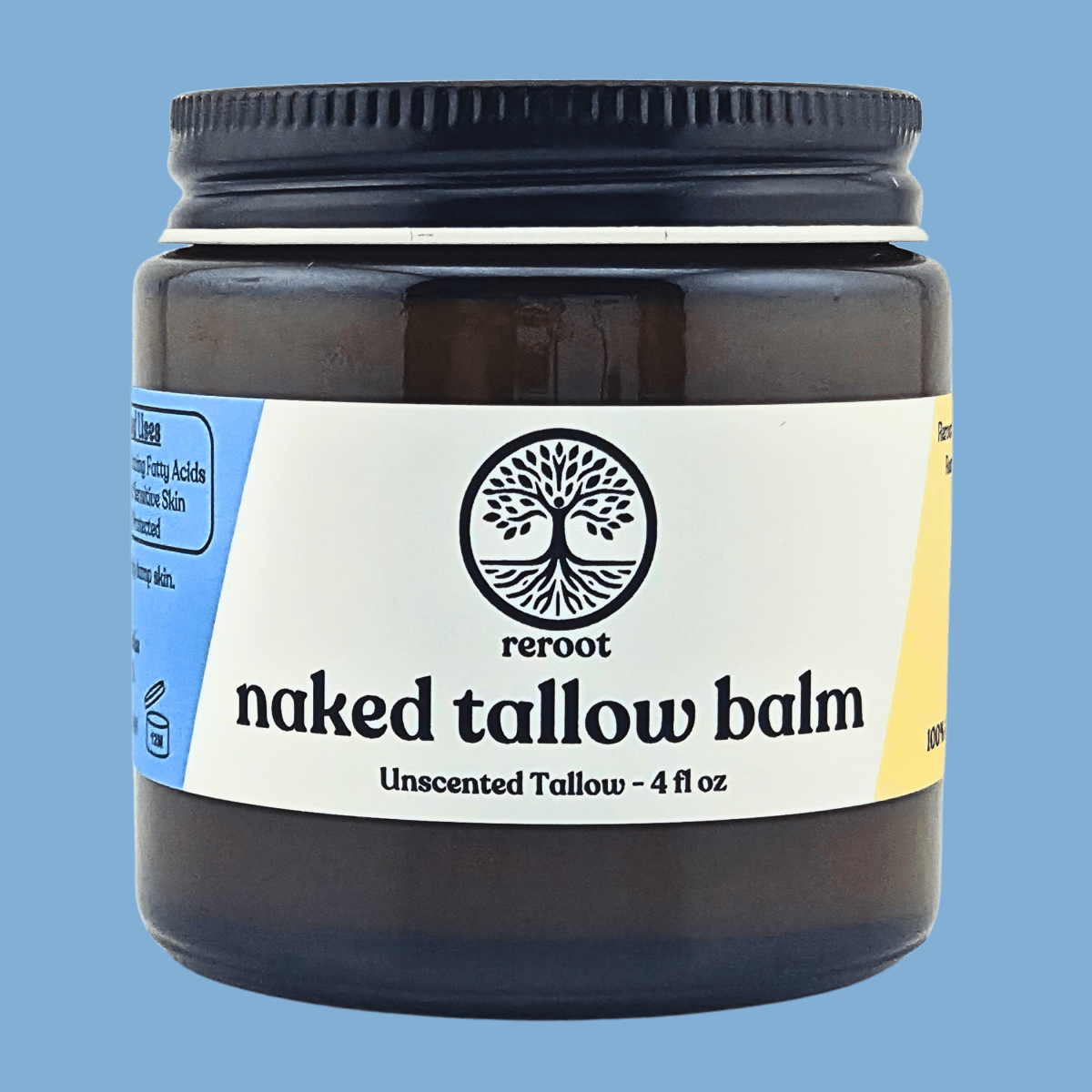 Naked Tallow Balm - Unscented - Reroot Organics