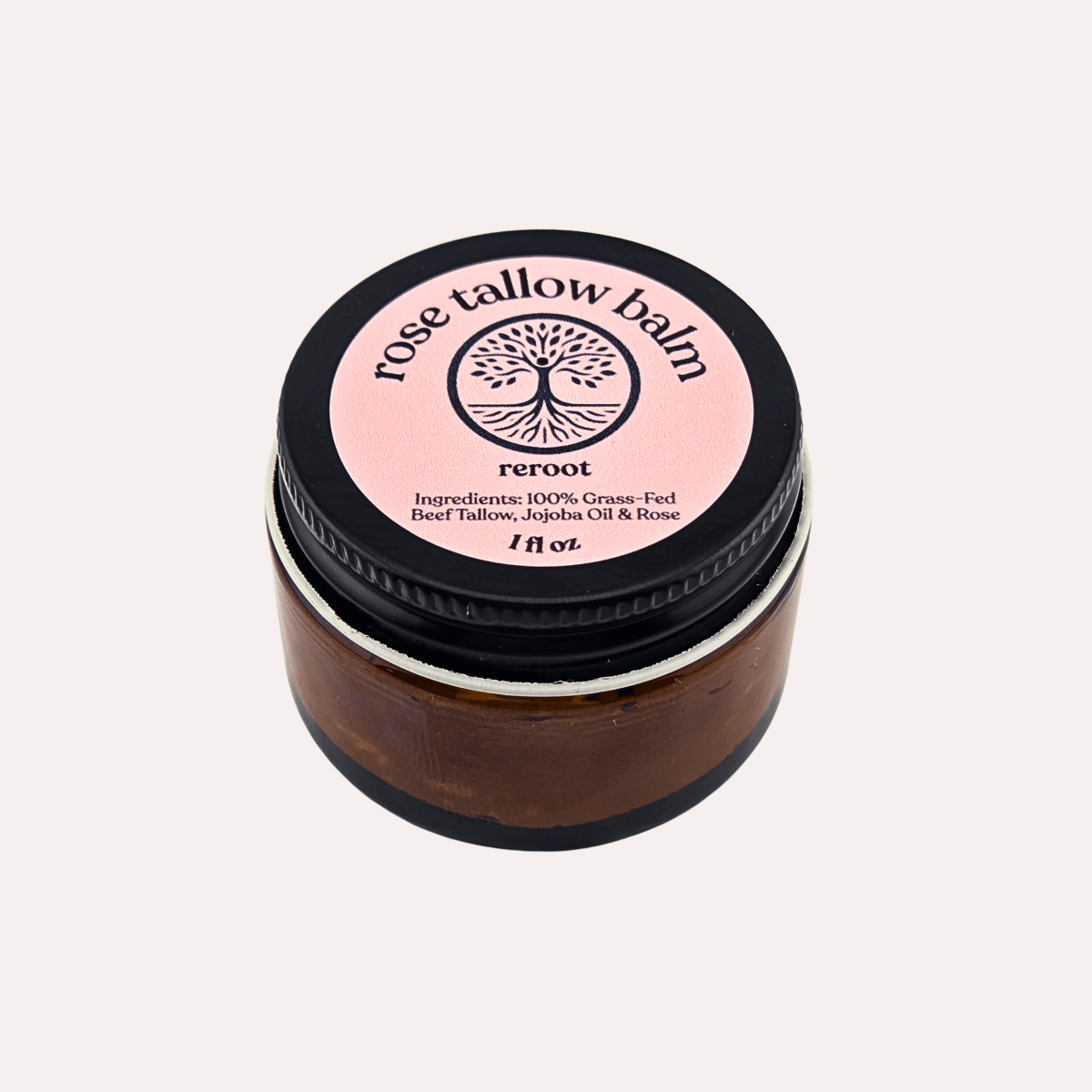 Rose Tallow Balm - Reroot Organics - 1oz Jar