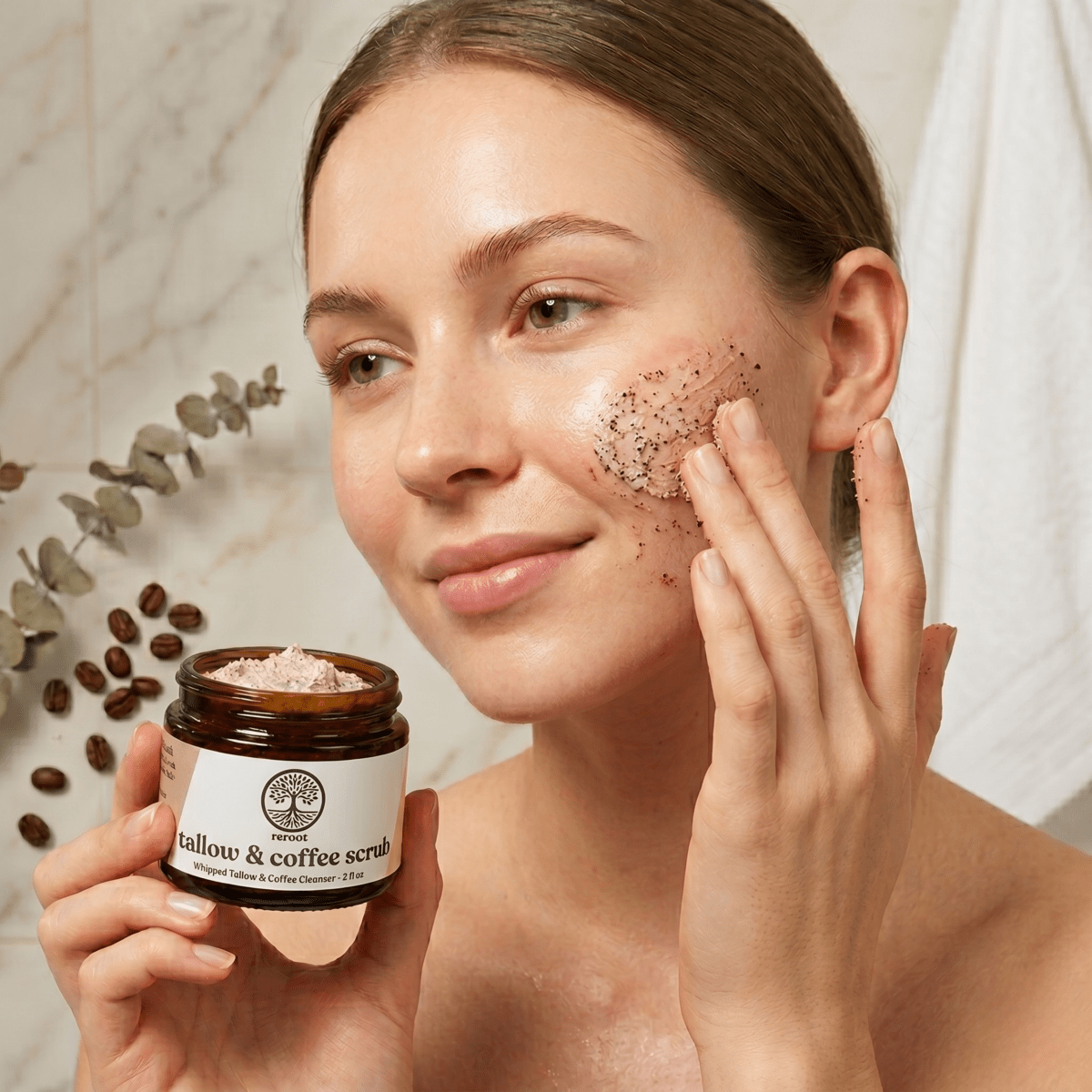 Tallow & Coffee Scrub - Reroot Organics