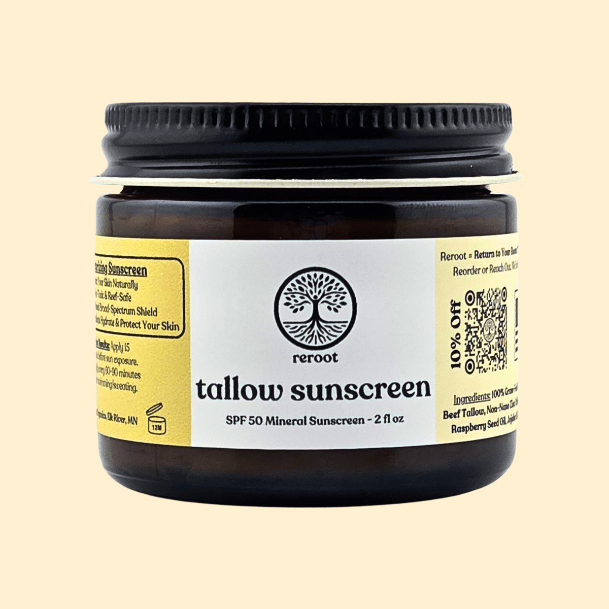 Tallow Sunscreen - Reroot Organics