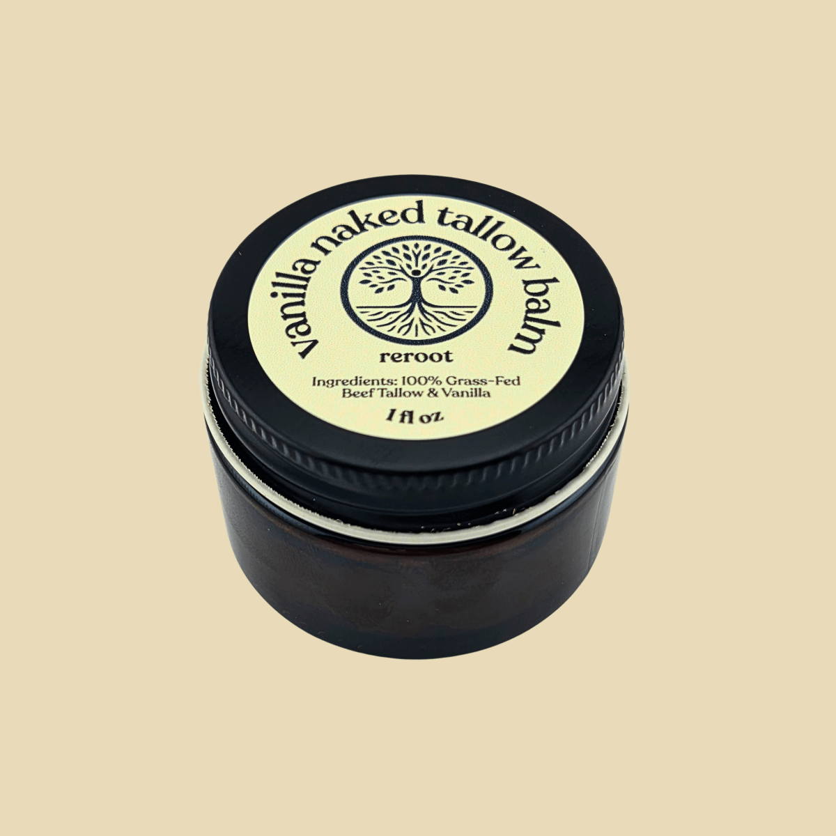 Vanilla Naked Tallow Balm - Reroot Organics