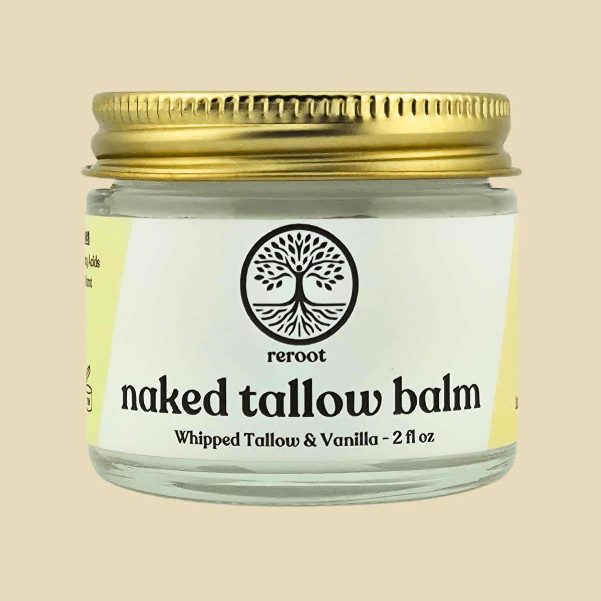 Vanilla Naked Tallow Balm - Reroot Organics